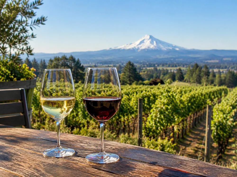 From Portland: Waterfalls, Mt Hood, and Wine Day Tour